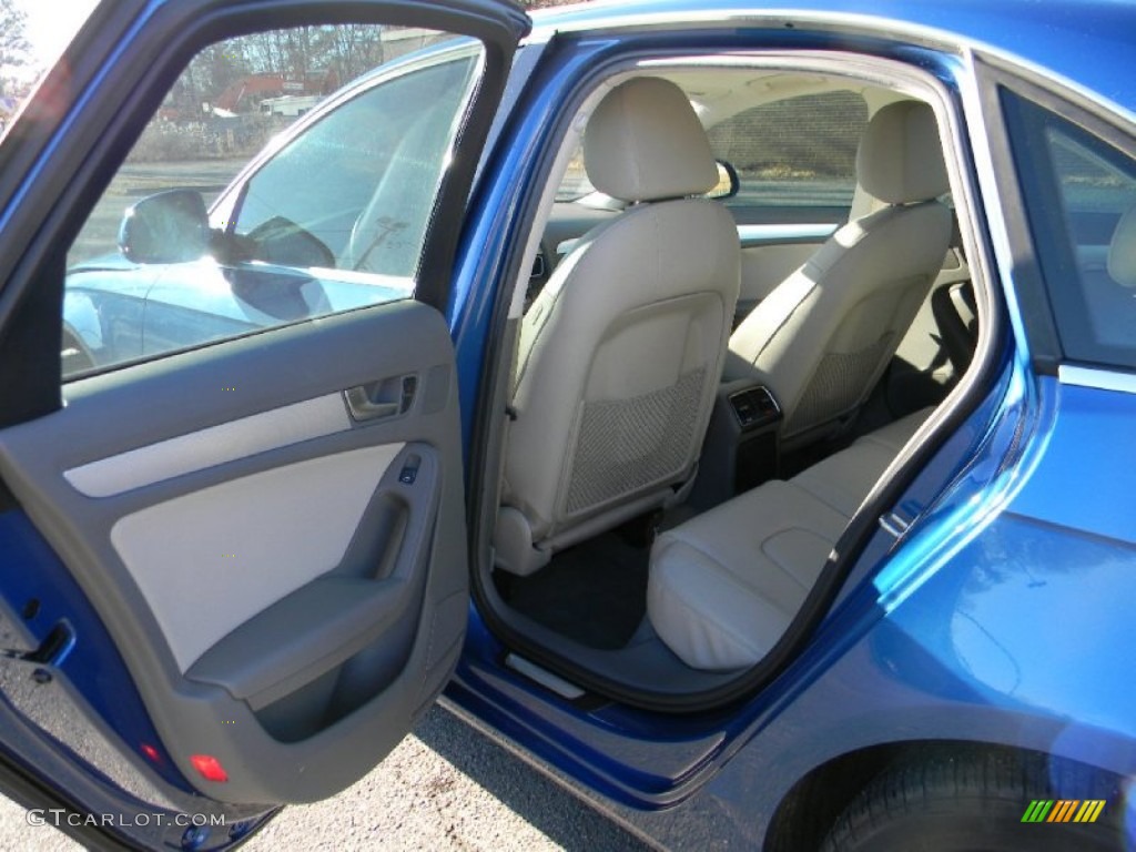 2009 A4 2.0T Premium quattro Sedan - Aruba Blue Pearl Effect / Light Grey photo #19