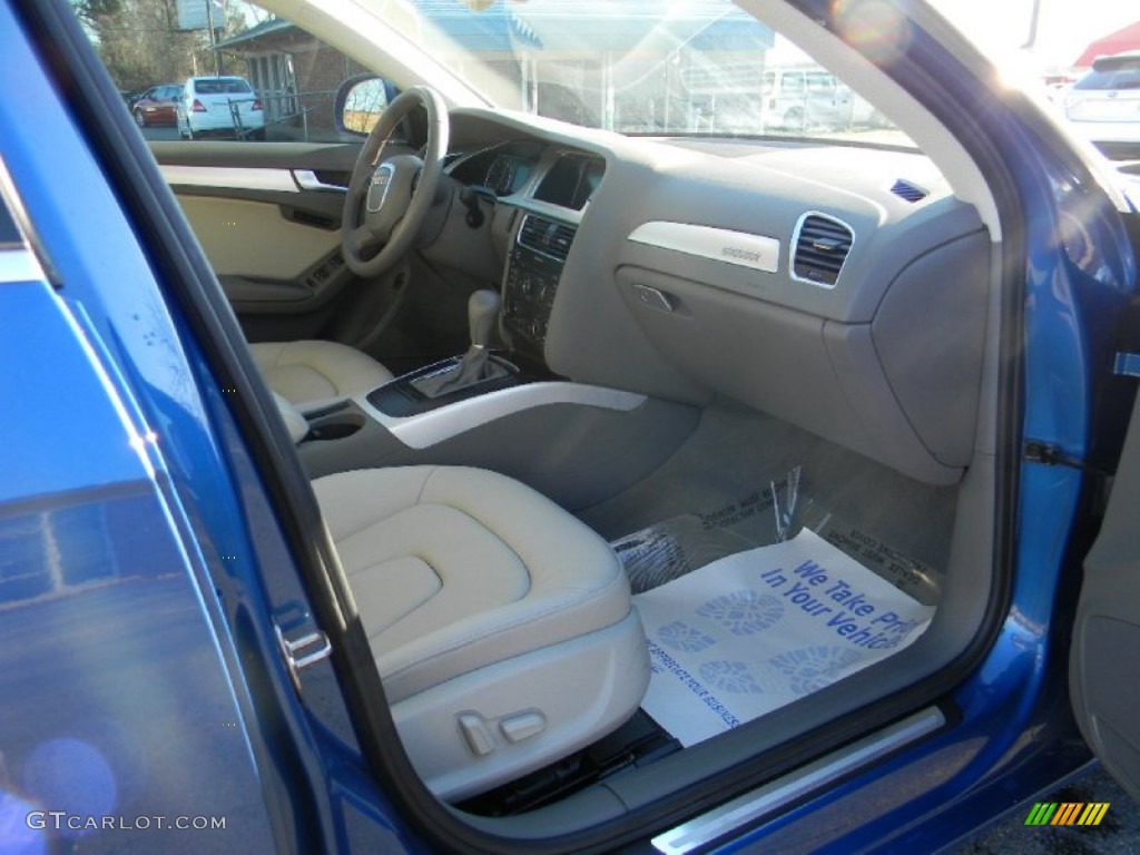 2009 A4 2.0T Premium quattro Sedan - Aruba Blue Pearl Effect / Light Grey photo #21