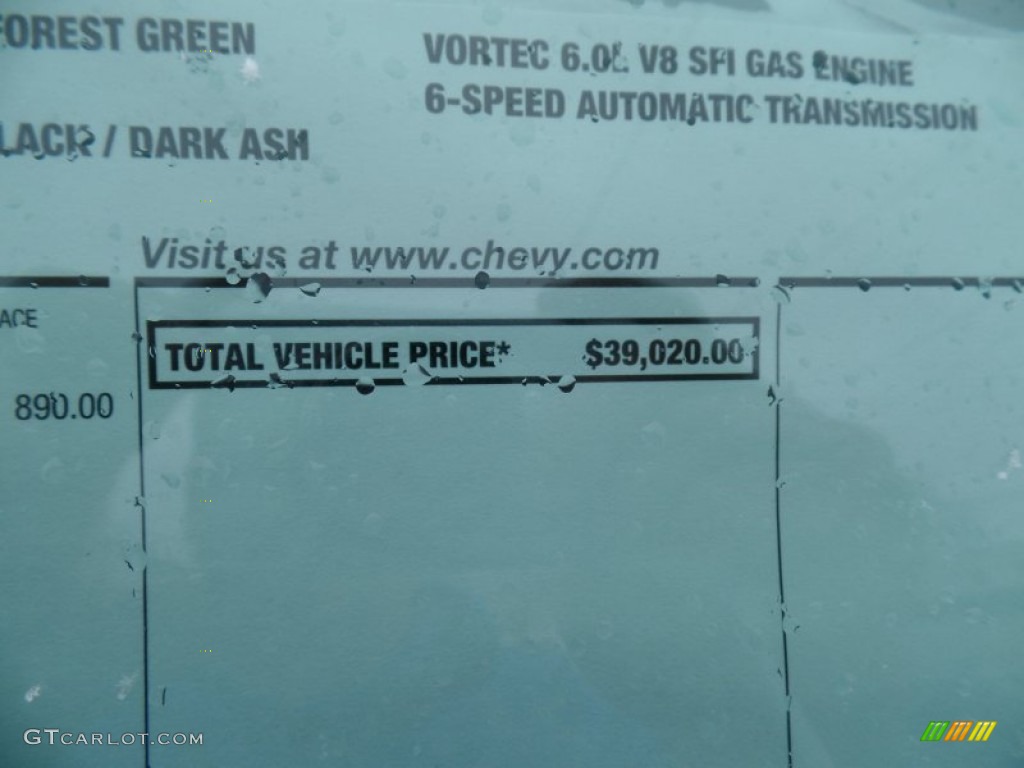 2015 Chevrolet Silverado 3500HD WT Regular Cab 4x4 Chassis Window Sticker Photo #100776625