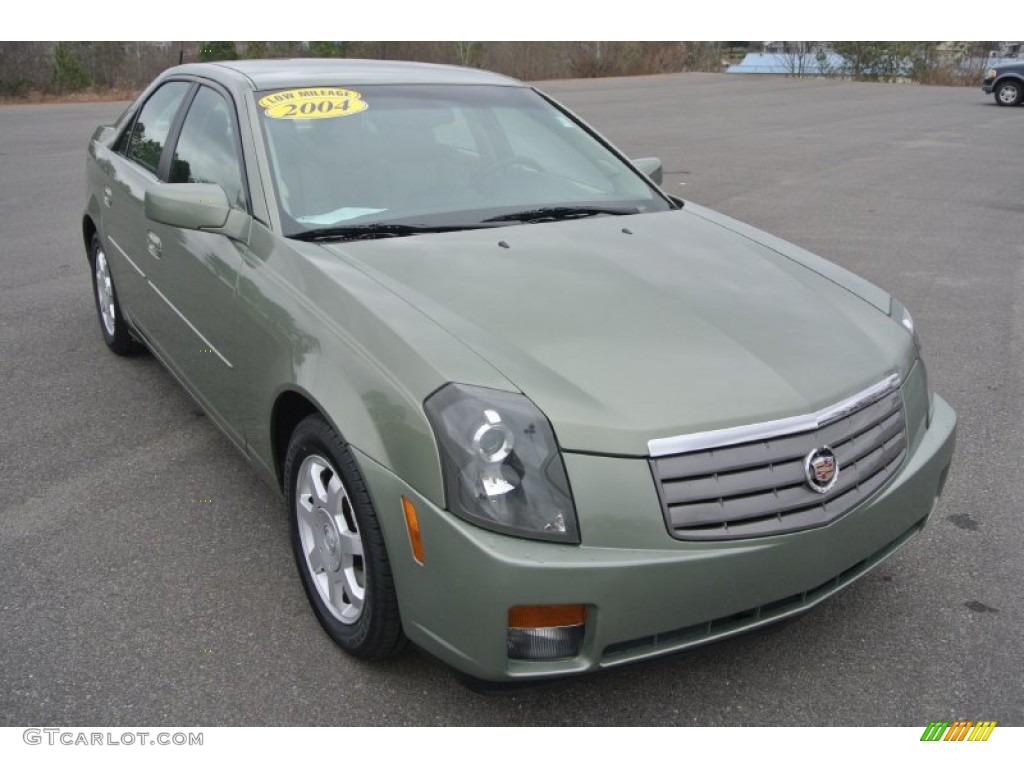 2004 CTS Sedan - Silver Green / Light Neutral photo #1