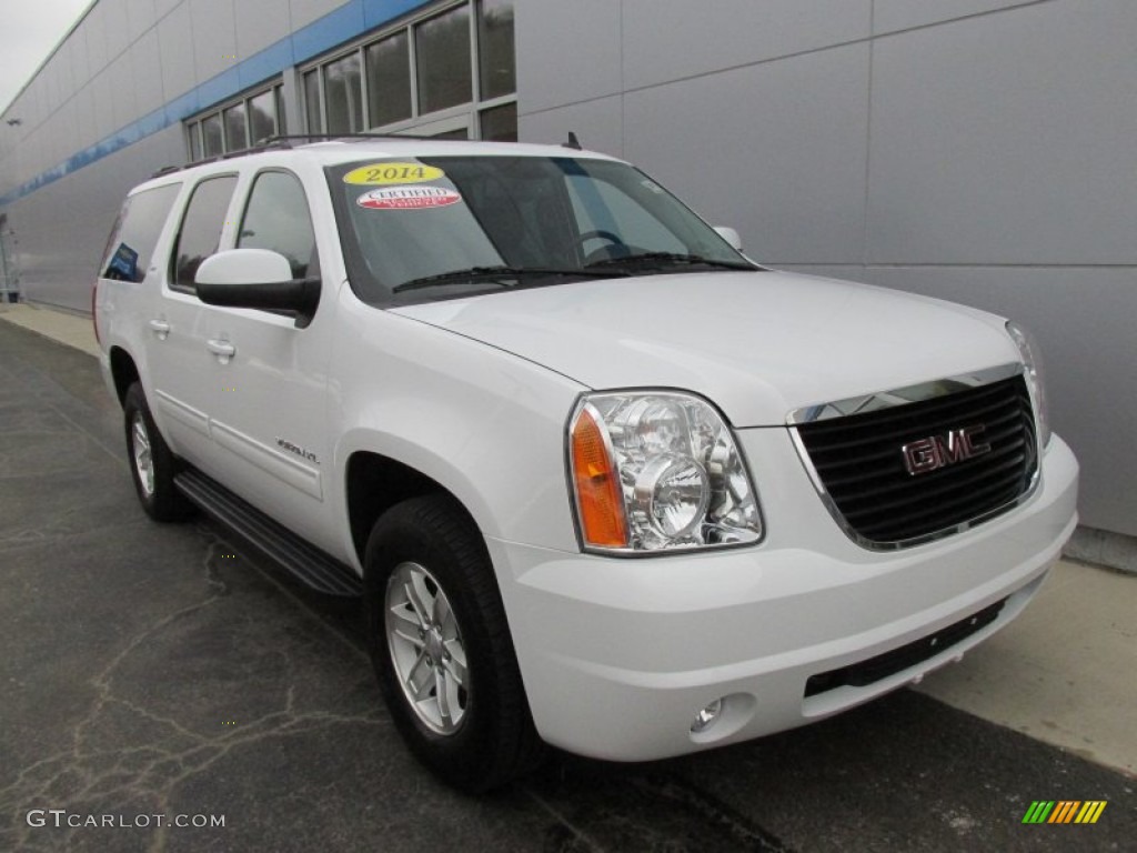 Summit White 2014 GMC Yukon XL SLT 4x4 Exterior Photo #100779814