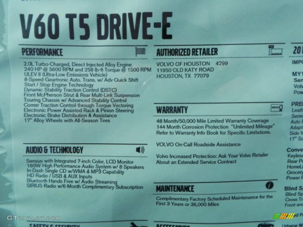 2015 V60 T5 Drive-E - Black Stone / Soft Beige photo #31