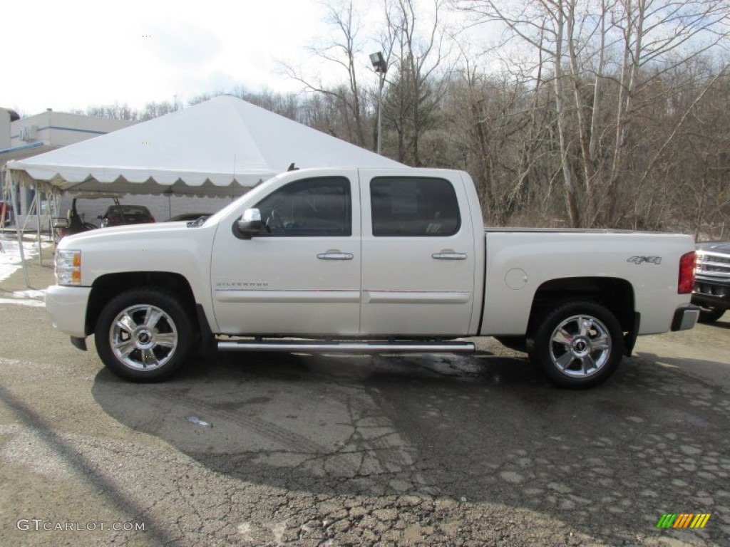 2013 Silverado 1500 LTZ Crew Cab 4x4 - White Diamond Tricoat / Ebony photo #2