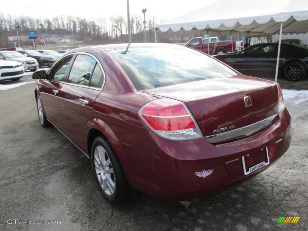 2009 Aura XR - Red Jewel Tintcoat / Black photo #4