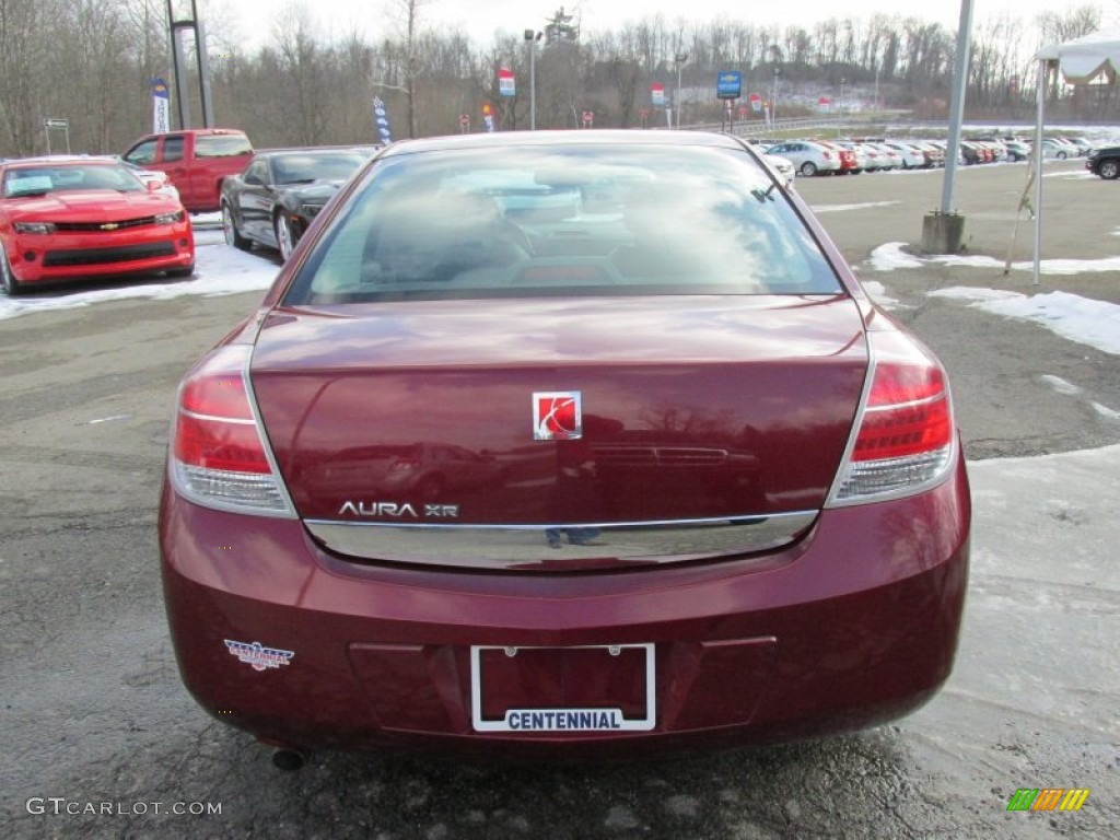 2009 Aura XR - Red Jewel Tintcoat / Black photo #5