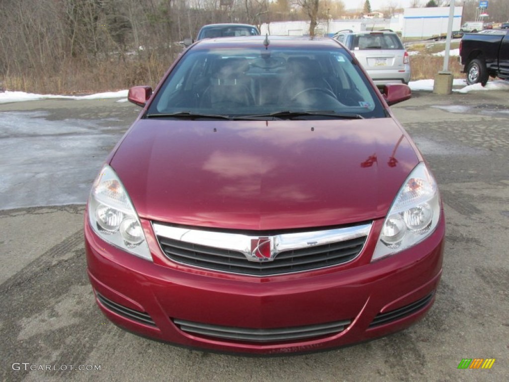 2009 Aura XR - Red Jewel Tintcoat / Black photo #11