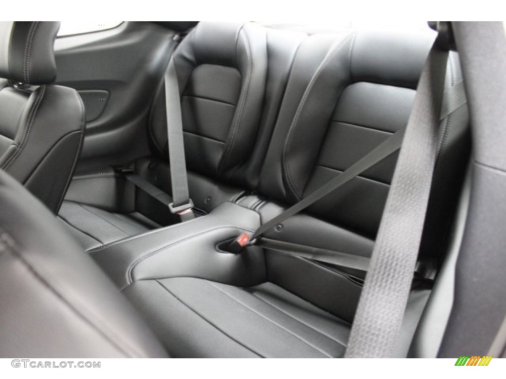2015 Ford Mustang EcoBoost Premium Coupe Rear Seat Photo #100789588