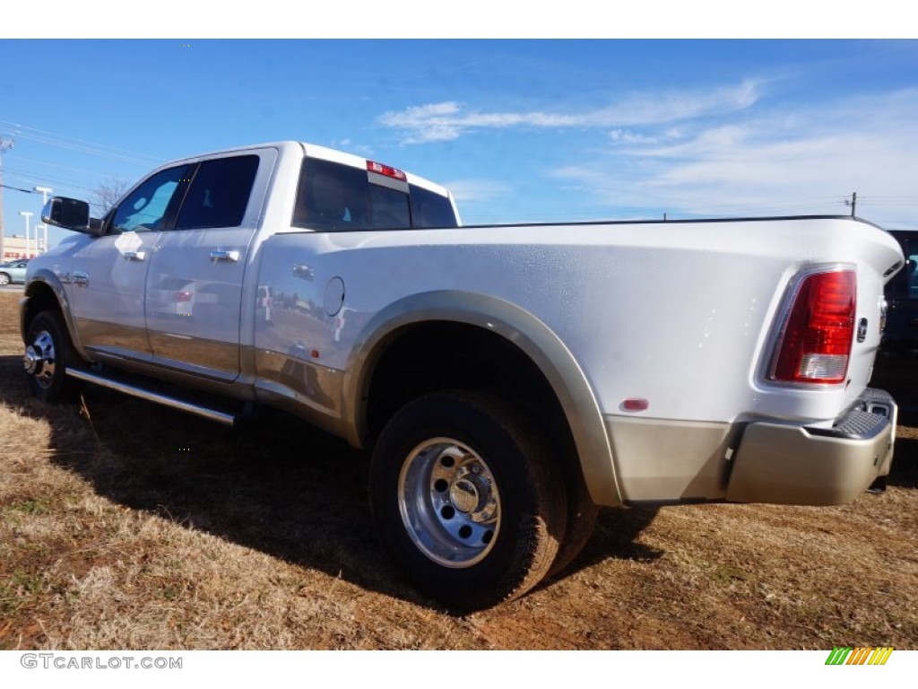 Bright White 2015 Ram 3500 Laramie Longhorn Crew Cab 4x4 Dual Rear Wheel Exterior Photo #100792157