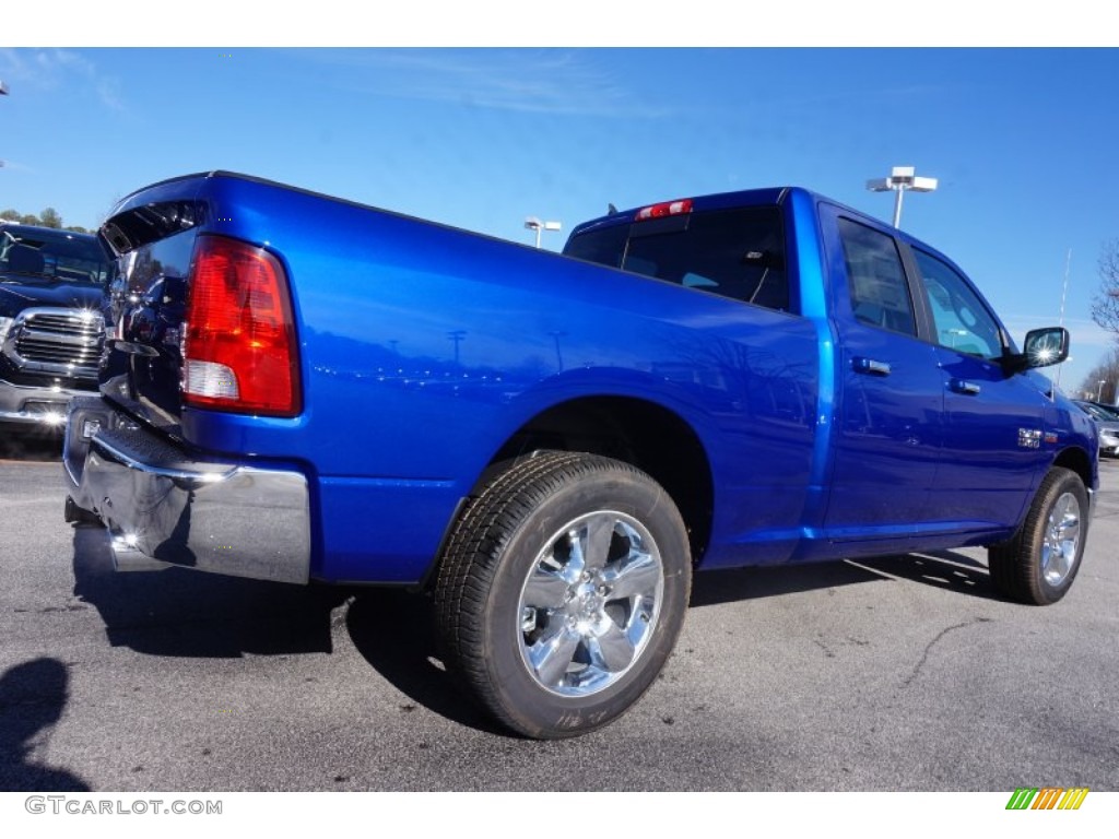 2015 1500 Big Horn Quad Cab - Blue Streak Pearl / Black/Diesel Gray photo #3