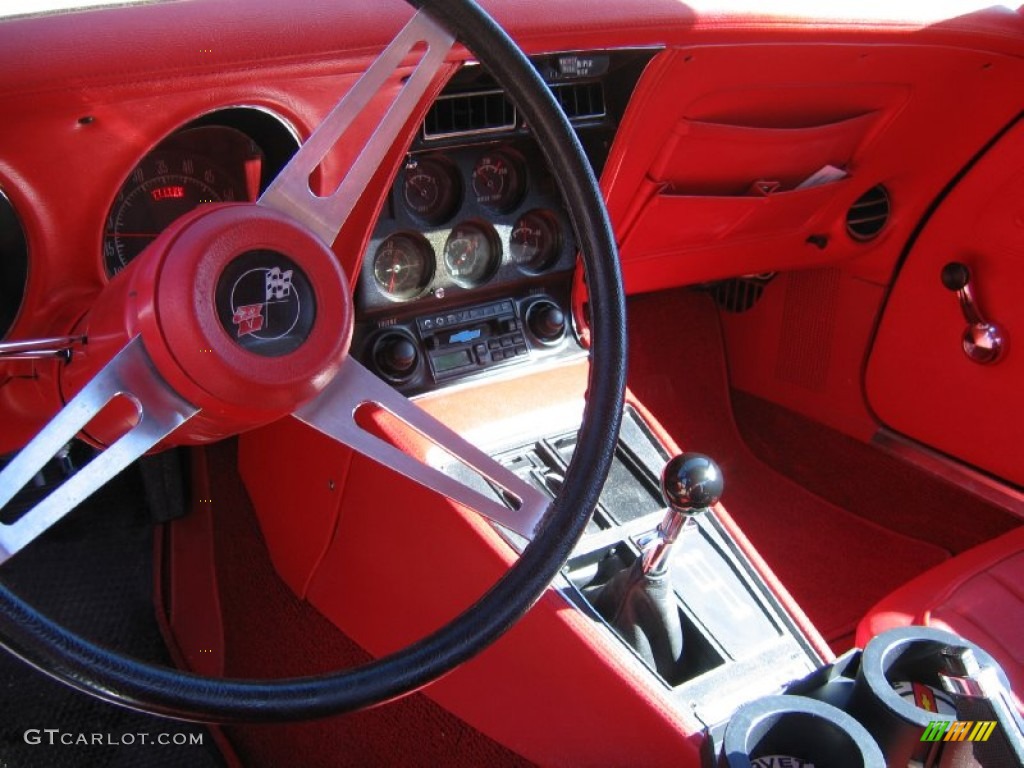 1972 Corvette Stingray Coupe - Classic White / Red photo #4