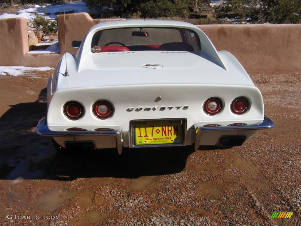 1972 Corvette Stingray Coupe - Classic White / Red photo #10