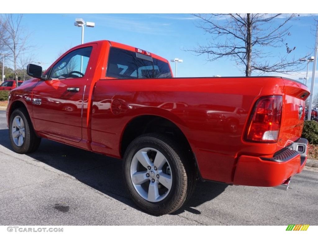 2015 1500 Express Regular Cab 4x4 - Flame Red / Black/Diesel Gray photo #2