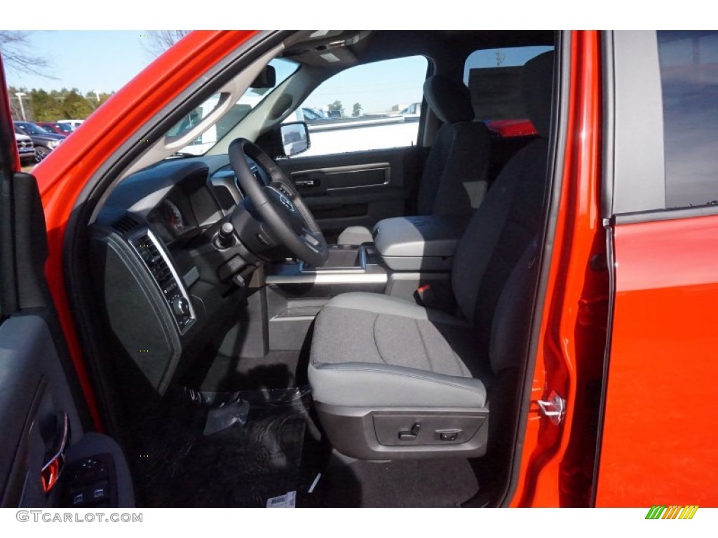 2015 1500 Big Horn Quad Cab - Flame Red / Black/Diesel Gray photo #6