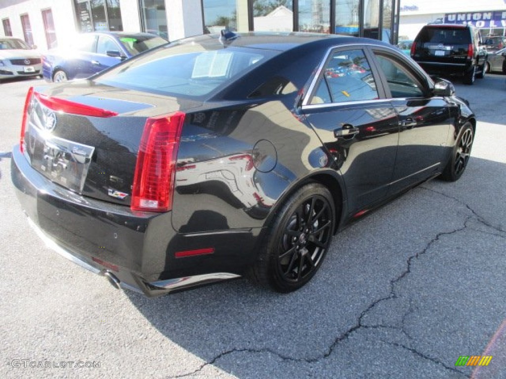 2013 CTS -V Sedan - Black Diamond Tricoat / Light Titanium/Ebony photo #6