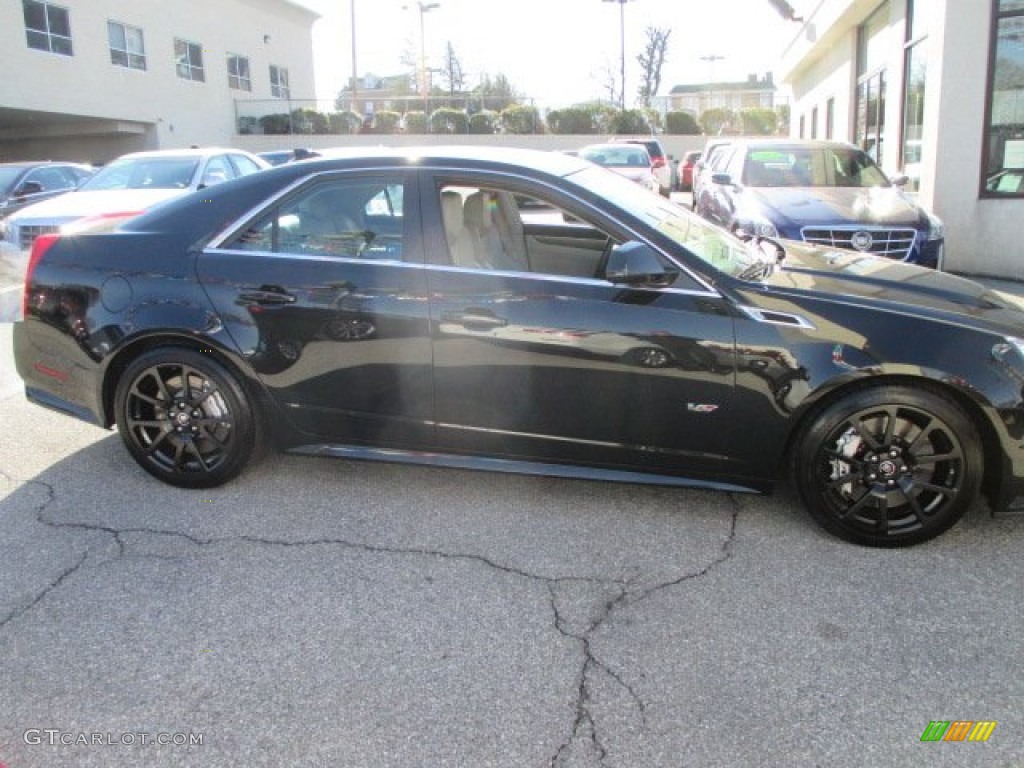 2013 CTS -V Sedan - Black Diamond Tricoat / Light Titanium/Ebony photo #7