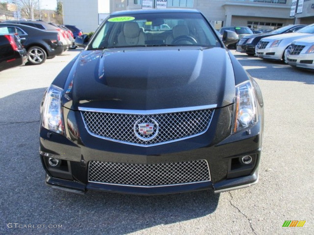 2013 CTS -V Sedan - Black Diamond Tricoat / Light Titanium/Ebony photo #9