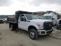 Oxford White 2015 Ford F350 Super Duty XL Regular Cab 4x4 Dump Truck