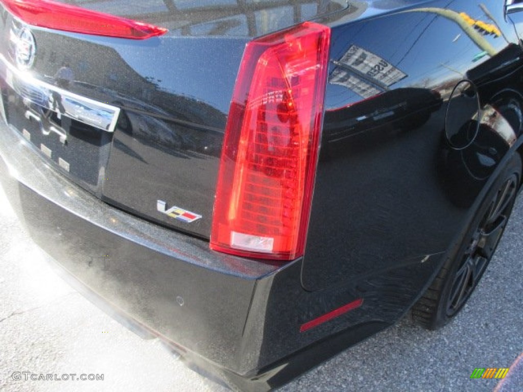2013 CTS -V Sedan - Black Diamond Tricoat / Light Titanium/Ebony photo #35