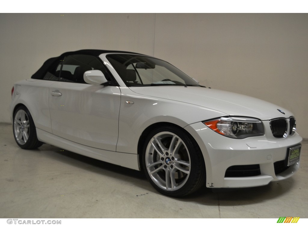 2012 1 Series 135i Convertible - Alpine White / Black photo #2