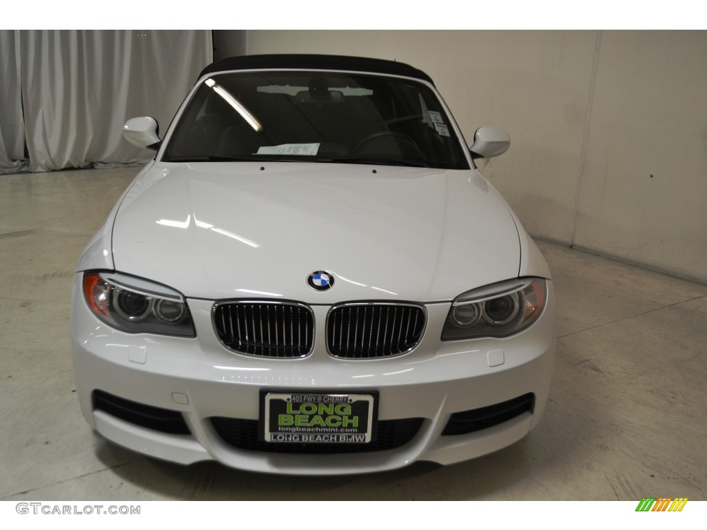 2012 1 Series 135i Convertible - Alpine White / Black photo #4