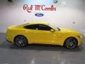 2015 Triple Yellow Tricoat Ford Mustang GT Premium Coupe  photo #8