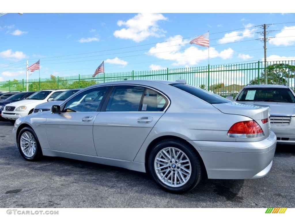 2004 7 Series 745i Sedan - Titanium Silver Metallic / Black/Black photo #6