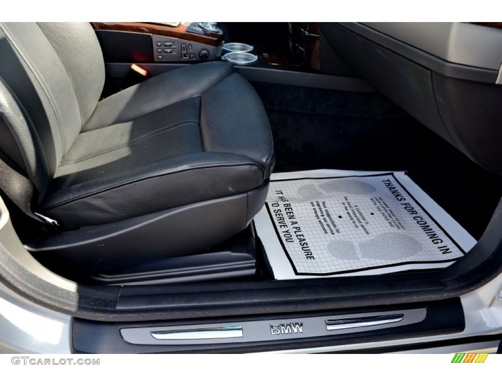 2004 7 Series 745i Sedan - Titanium Silver Metallic / Black/Black photo #42