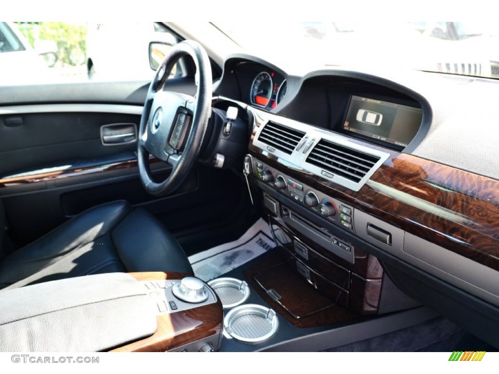 2004 7 Series 745i Sedan - Titanium Silver Metallic / Black/Black photo #46