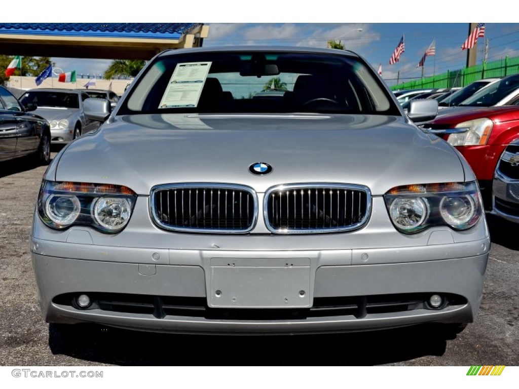 2004 7 Series 745i Sedan - Titanium Silver Metallic / Black/Black photo #62