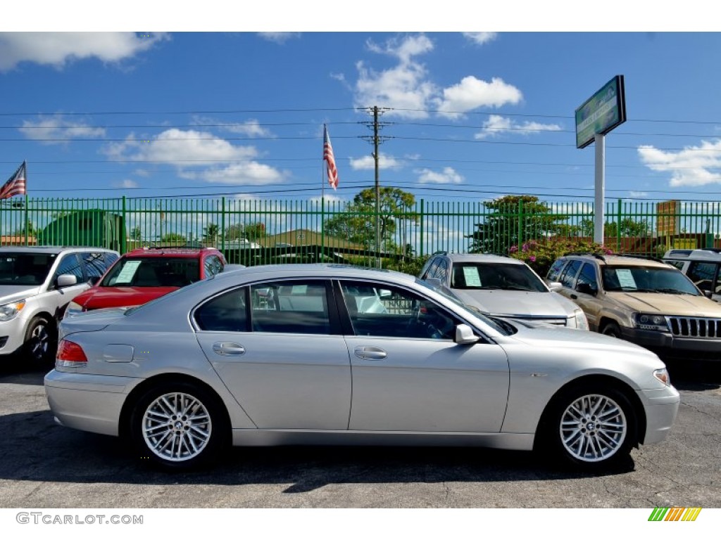 2004 7 Series 745i Sedan - Titanium Silver Metallic / Black/Black photo #67