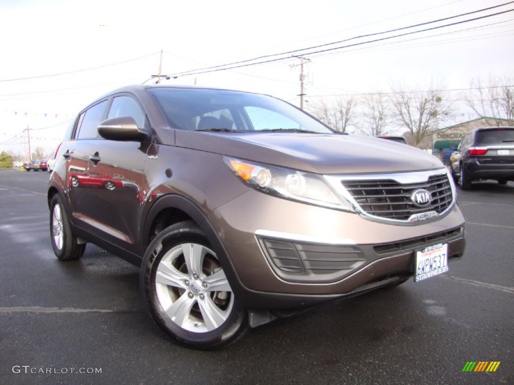 2013 Sportage LX AWD - Sand Track / Alpine Gray photo #1