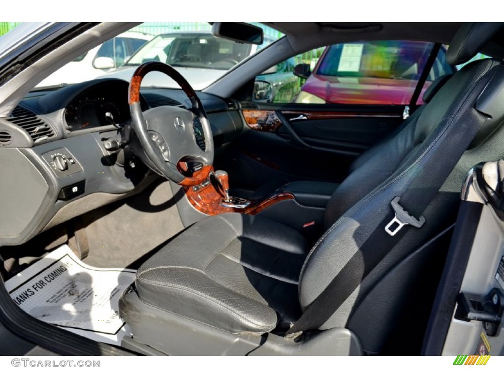 2002 CL 500 - Brilliant Silver Metallic / Charcoal photo #14