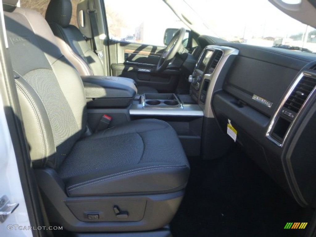 2015 1500 Laramie Crew Cab 4x4 - Bright White / Black photo #12