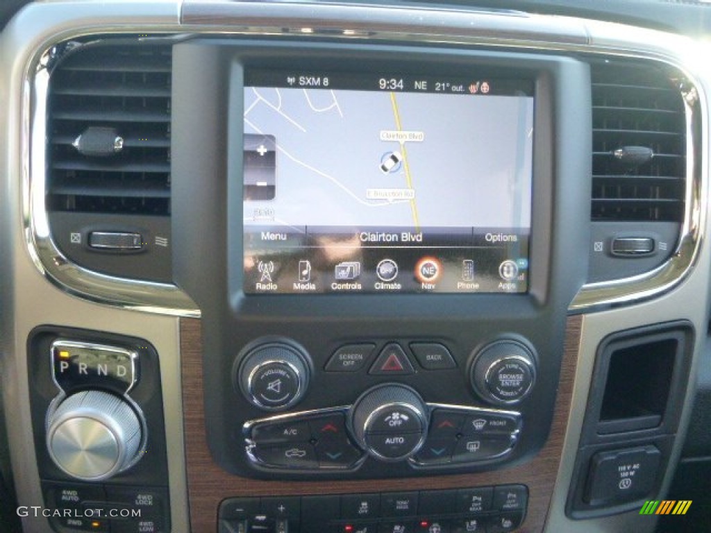 2015 1500 Laramie Crew Cab 4x4 - Bright White / Black photo #19