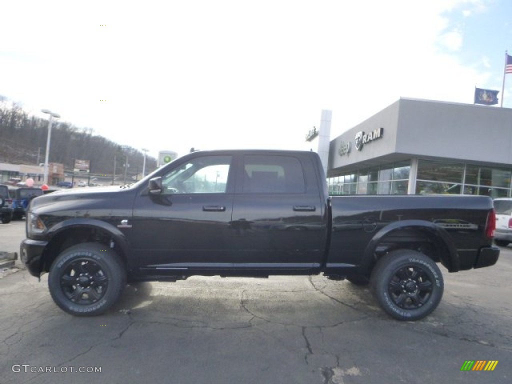 Black 2015 Ram 2500 Laramie Crew Cab 4x4 Black Appearance Group Exterior Photo #100808288