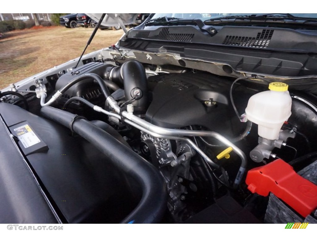 2015 1500 Big Horn Crew Cab - Bright Silver Metallic / Black/Diesel Gray photo #9