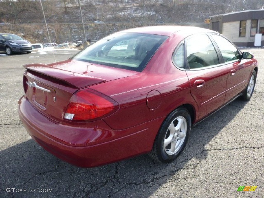 2003 Taurus SES - Matador Red Metallic / Medium Parchment photo #2