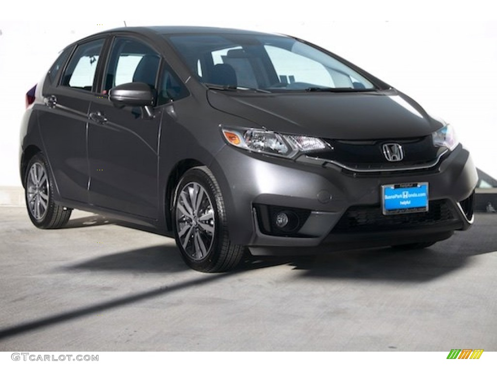 2015 Fit EX - Modern Steel Metallic / Black photo #1