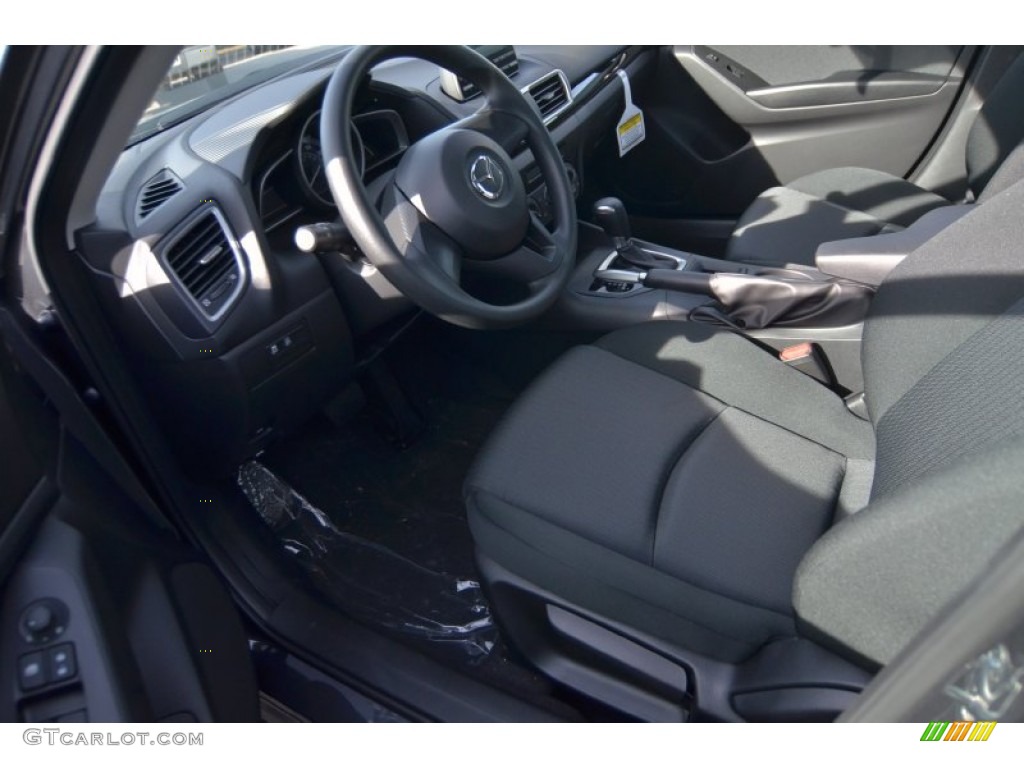 Black Interior 2015 Mazda MAZDA3 i SV 4 Door Photo #100816810