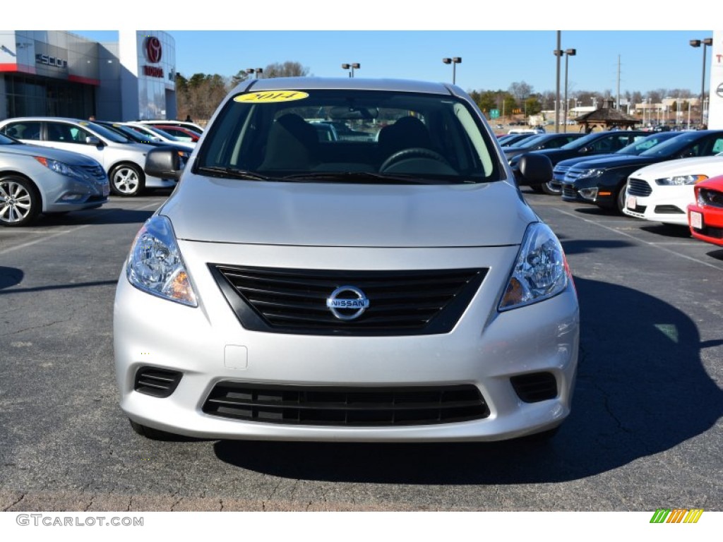 2014 Versa 1.6 S Sedan - Brilliant Silver / Charcoal photo #24