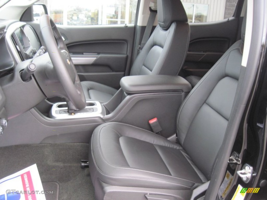 Jet Black Interior 2015 Chevrolet Colorado LT Crew Cab 4WD Photo #100818391