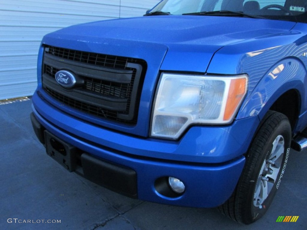 2014 F150 STX SuperCab - Blue Flame / Steel Grey photo #10