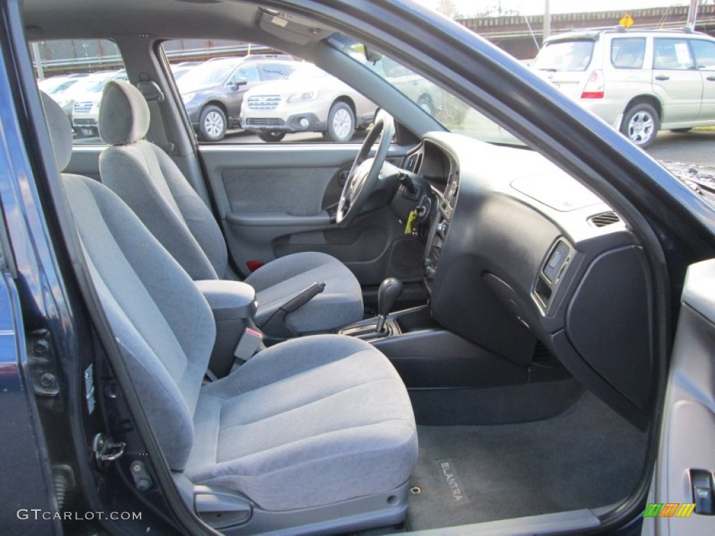 2005 Elantra GLS Sedan - Moonlit Blue / Gray photo #15