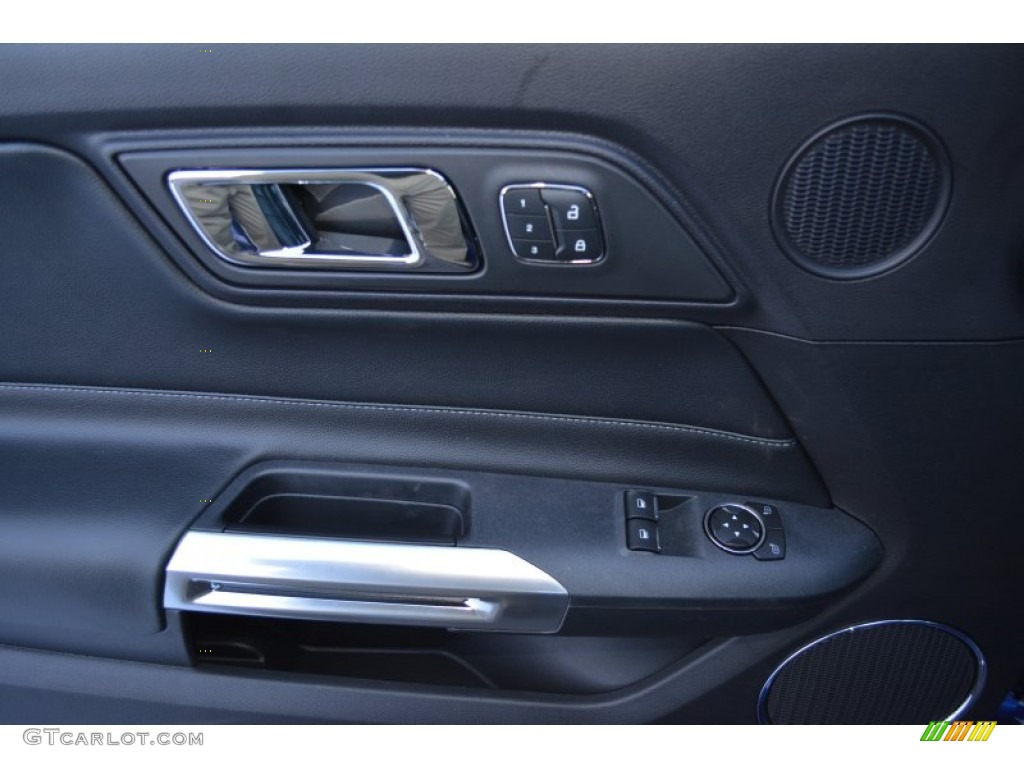 2015 Mustang EcoBoost Premium Coupe - Deep Impact Blue Metallic / Ebony photo #5
