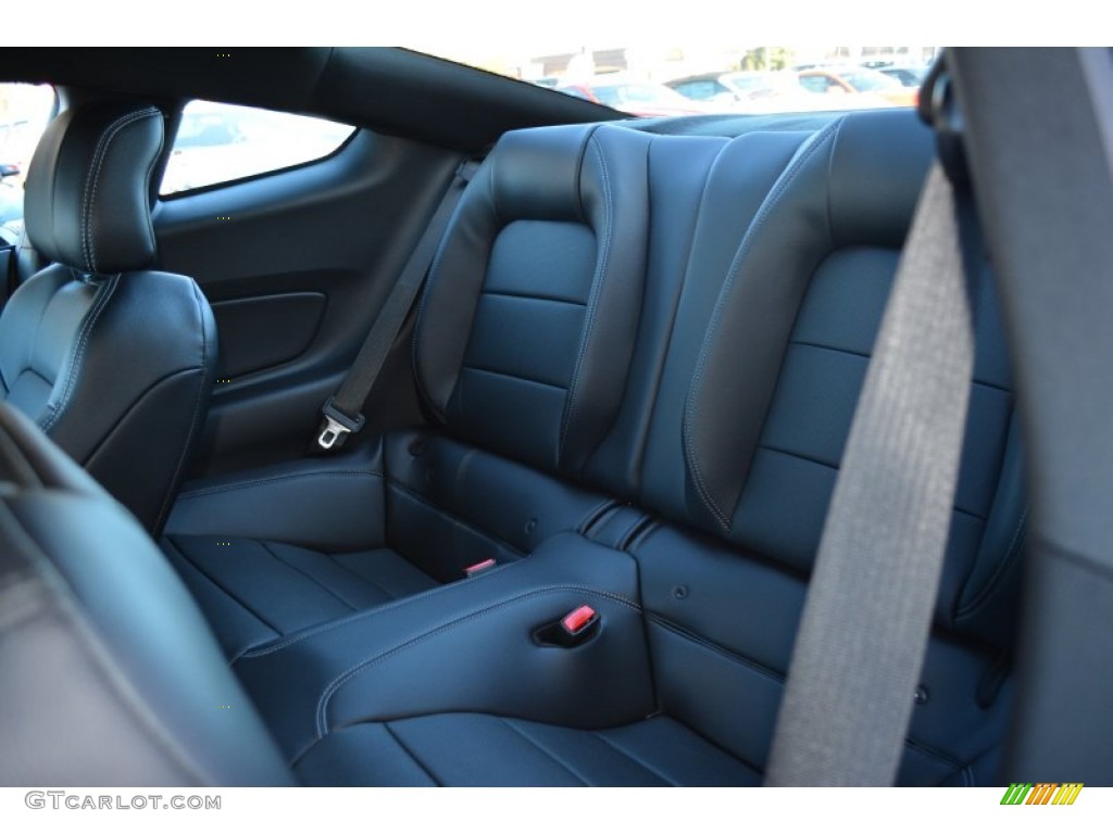 2015 Mustang EcoBoost Premium Coupe - Deep Impact Blue Metallic / Ebony photo #8