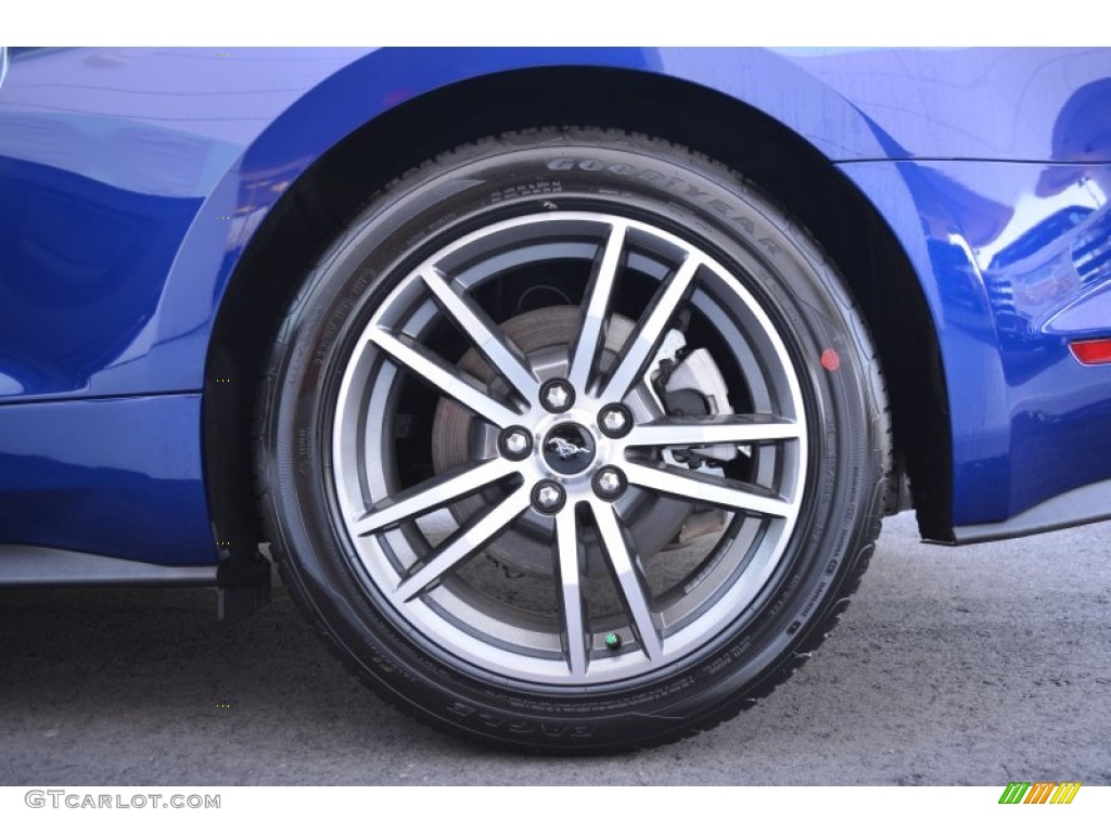 2015 Mustang EcoBoost Premium Coupe - Deep Impact Blue Metallic / Ebony photo #10