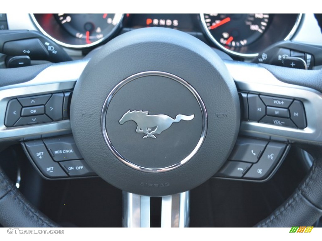 2015 Mustang EcoBoost Premium Coupe - Deep Impact Blue Metallic / Ebony photo #19