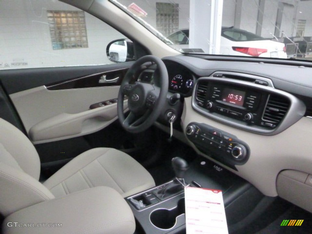 Stone Beige Interior 2016 Kia Sorento L Photo #100822396