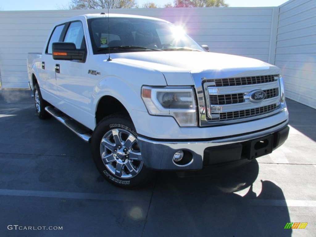 2014 F150 XLT SuperCrew - Oxford White / Steel Grey photo #1