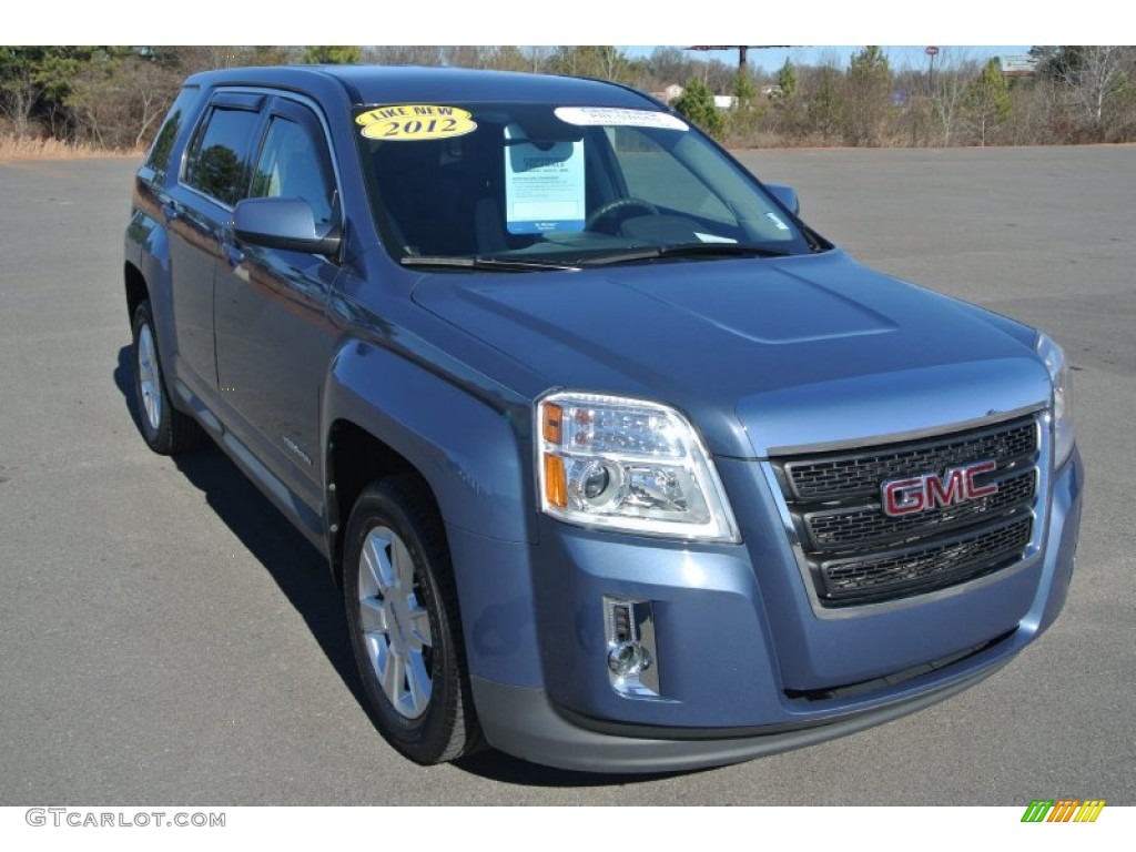Steel Blue Metallic 2012 GMC Terrain SLE Exterior Photo #100823716